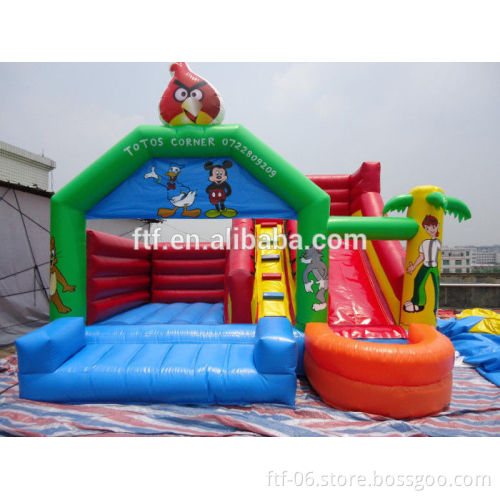2016 Most Popular Hot Quality Cheap Self Inflating Inflatable Bouncer Slides House